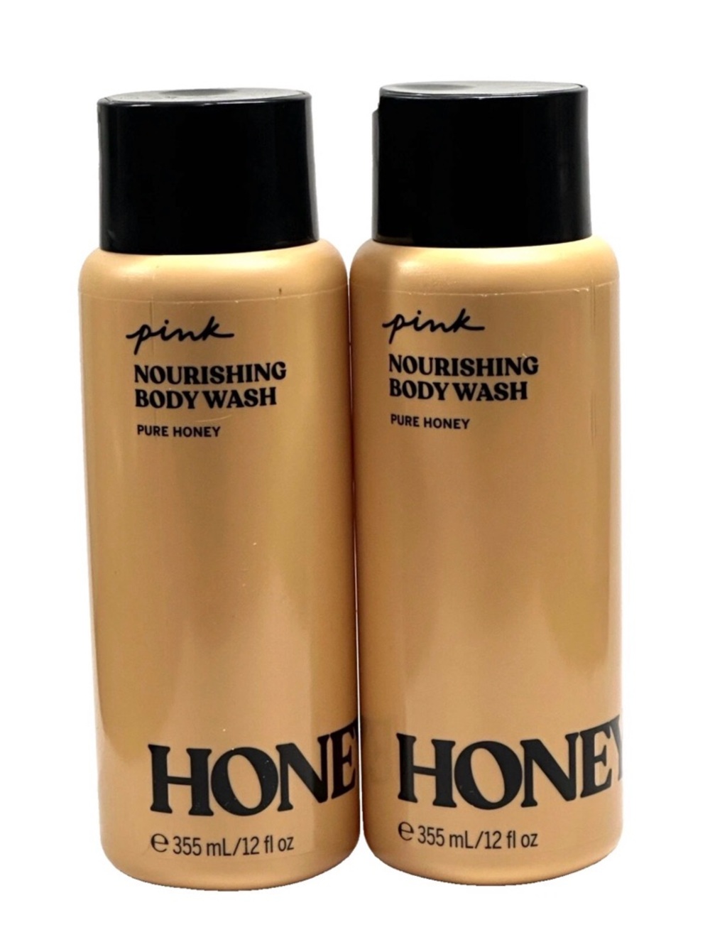 NEW 2 VICTORIA'S SECRET PINK PURE HONEY NOURISHING BODY WASH SHOWER GEL 12 FL OZ